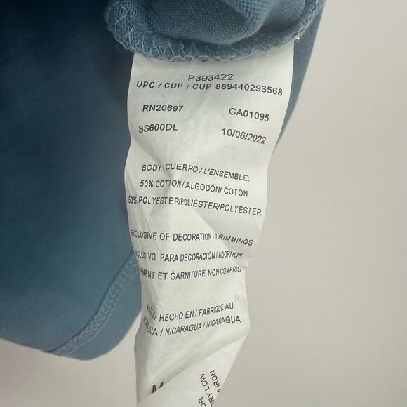 Dickies Size Medium Shirt Blue Temp IQ Performance Cooling Pocket Tee Uniform - Picture 4 of 4